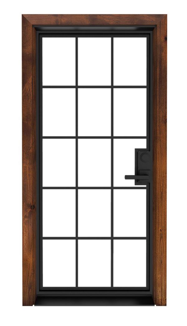 Exterior Steel Slab Door With Glass Glass Designs